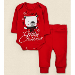 Новогодний комплект детской одежды "Merry Christmas"
