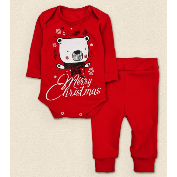 Новогодний комплект детской одежды "Merry Christmas"