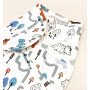 Пеленка кокон на липучках "Динозаврики" для новорожденных