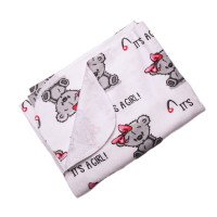 Байковая пеленка It`s a girl! 70*90 см для новорожденных девочек