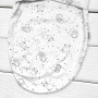 Пеленка кокон на липучке Созвездия Белая Интерлок для новорожденных