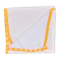 Пеленка 60*80 см непромокаемая молочная с желтым кантиком