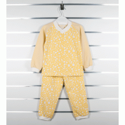 Детская желтая пижама Маленьке Сонечко 80 см байковая