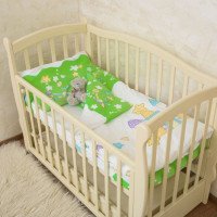 Комплект постельного белья "Замок" Поплин в детскую кроватку