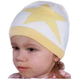 Шапочка 50-52 см обхват на девочку 3-4 лет, весенняя