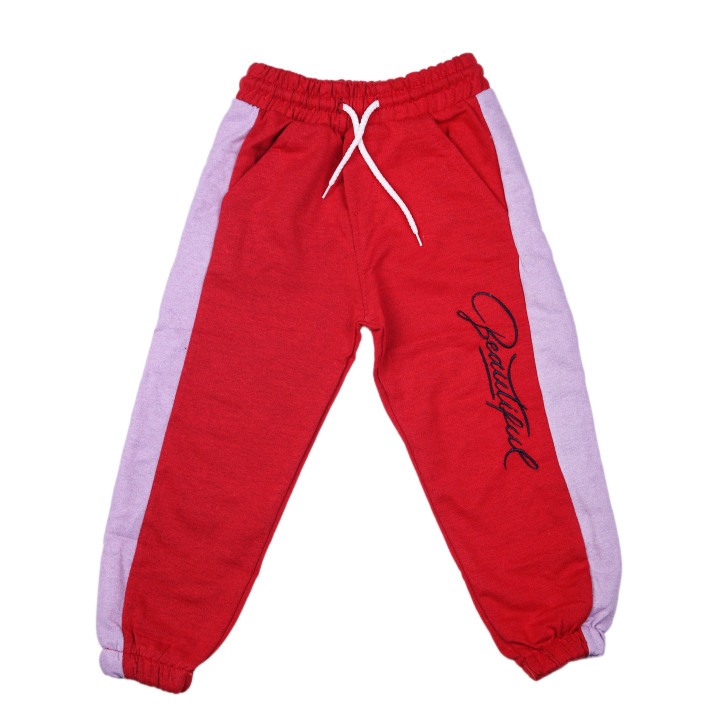 Спортивные красные штаны 134 размера на девочку 8-9 лет