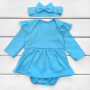 Боді-плаття з пов'язкою Волошка