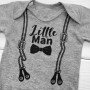 Боді з принтом Little Man з коротким рукавом