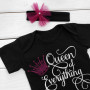 Боді з коротким рукавом і пов'язка BlackQueen