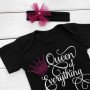 Боді з коротким рукавом і пов'язка BlackQueen