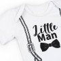 Боді з тонкої тканини з коротким рукавом Little Man
