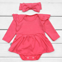 Боді-сукня з довгим рукавом Coral