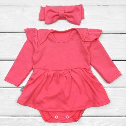 Боді-сукня з довгим рукавом Coral