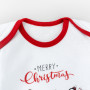 Комплект для новонароджених новорічний з трьох предметів Merry Christmas з пінгвінами