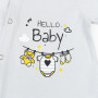 Кулірний дитячий пісочник із принтом Hello Baby