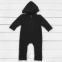 Комбінезон з капюшоном однотонна з двонитки Black
