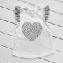 Літній костюм для дівчинки Heart