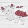 Нарядний комплект для новонародженої дівчинки MiMiMi