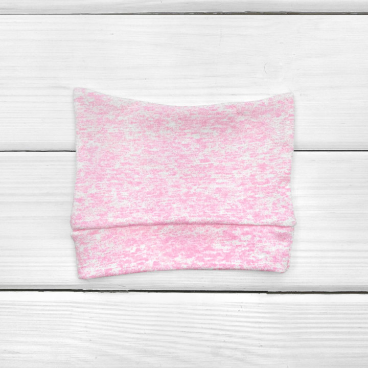 Шапочка трикотажна з вушками Pink melange